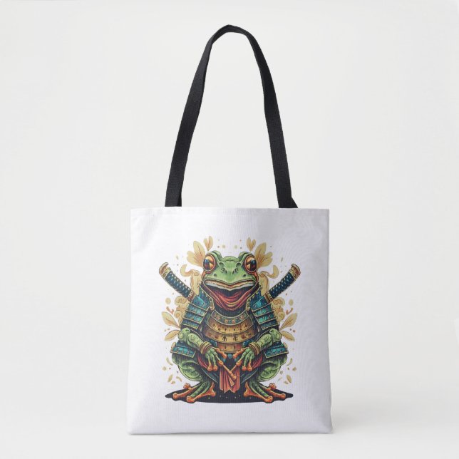Samurai frog warrior Shoulder Tote (Frente)
