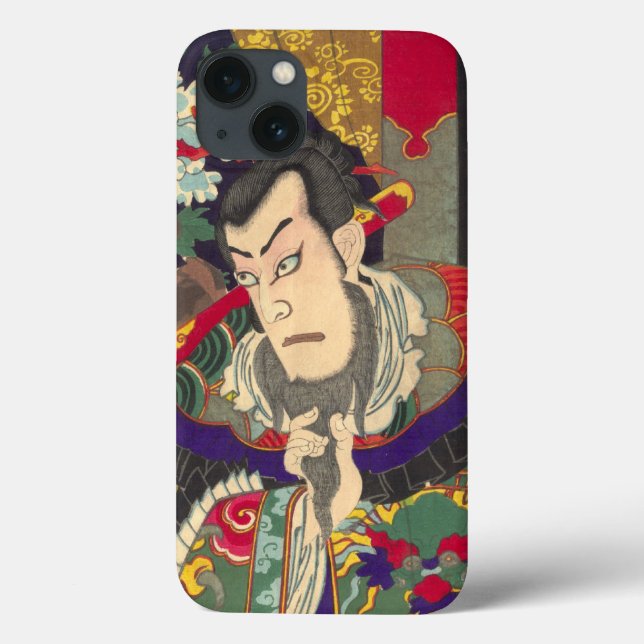 Samurai Kabuki Chikanobu Japonês (Verso)