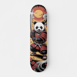 Samurai Panda Bear guerreiro Skateboard