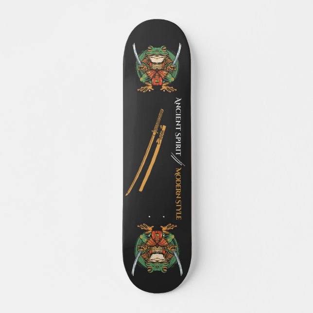 Samurai rã guerreiro Skateboard (Frente)
