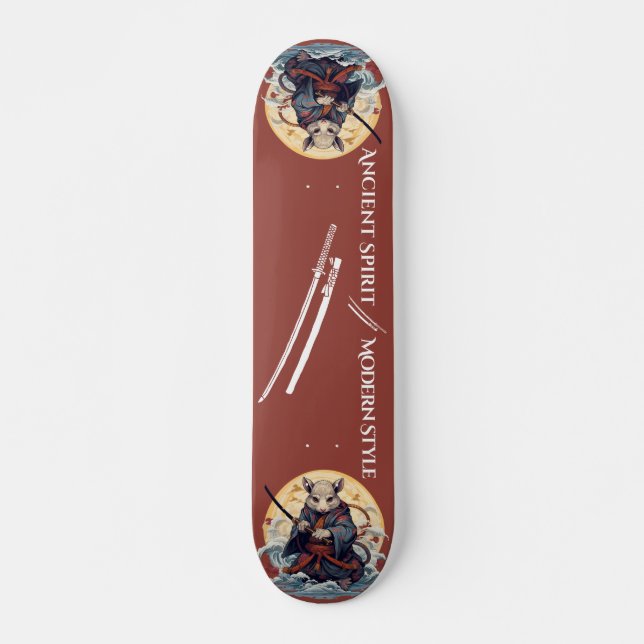 Samurai rat warrior Skateboard (Frente)