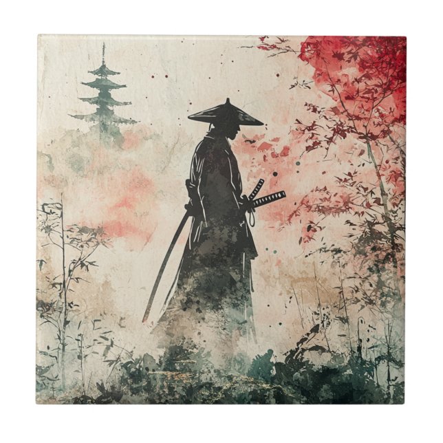 Samurai Silencioso Floresta Carmesim (1) (Frente)