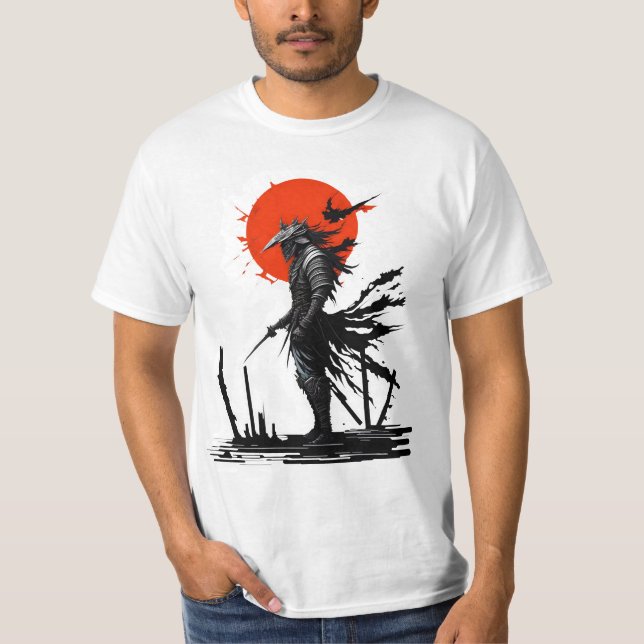 Samurai Spirit: Camiseta do Guerreiro da Lua de Sa (Frente)