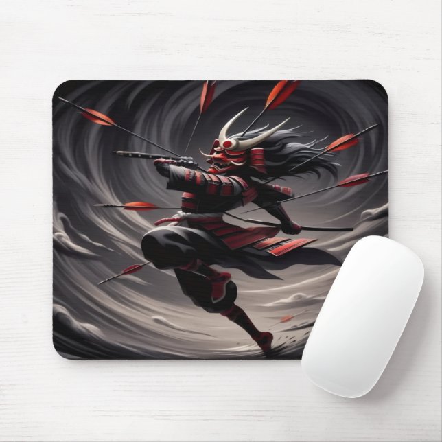 Samurai Swordplay Mousepad (Com mouse)