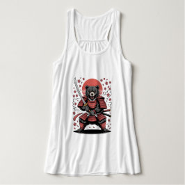 Samurai Urso Camisa Tank Flowy Racerback