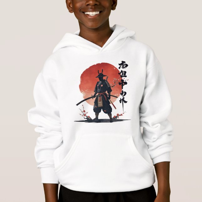 Samurai Warrior Japonês Sunset Aestético (Frente)