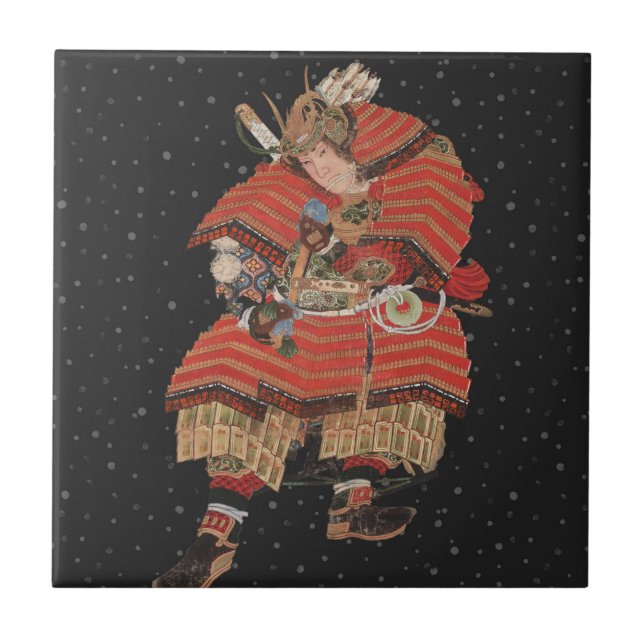Samurai Warrior Vintage - Arte Japonesa (Frente)