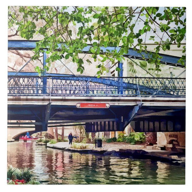 San Antonio TX - Ponte sobre o Paseo Del Rio (Frente)