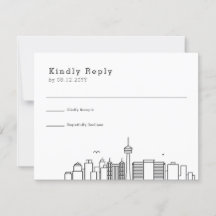San Antonio Wedding | RSVP Skyline Estilizado