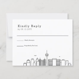 San Antonio Wedding | RSVP Skyline Estilizado