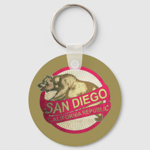 San Diego California Vintage chaveiro