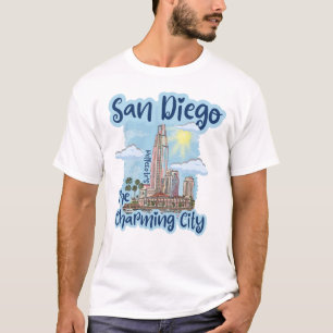 San Diego O Encantador Camisa Da Cidade