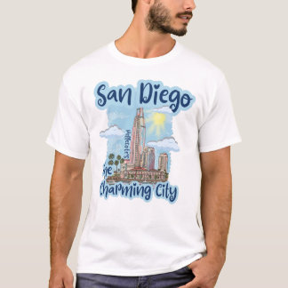 San Diego O Encantador Camisa Da Cidade