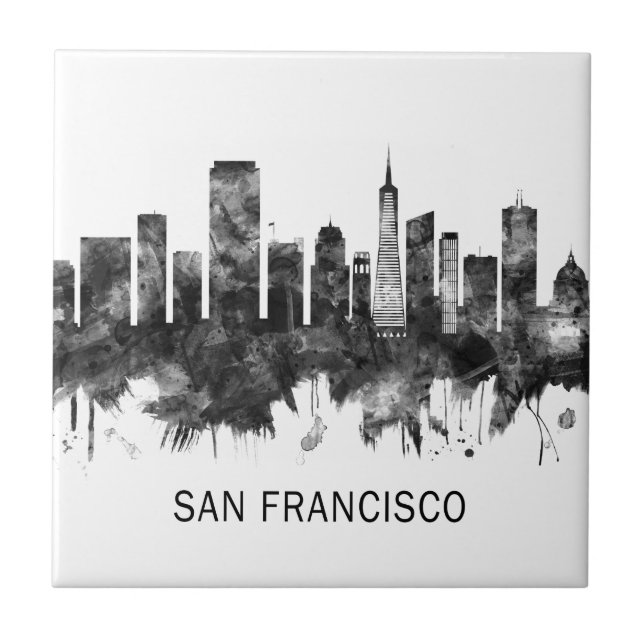 San Francisco California Skyline BW (Frente)