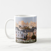 San Francisco - caneca de café pintada das