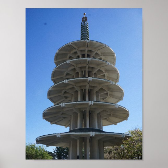 San Francisco Japantown Peace Pagoda Poster (Frente)