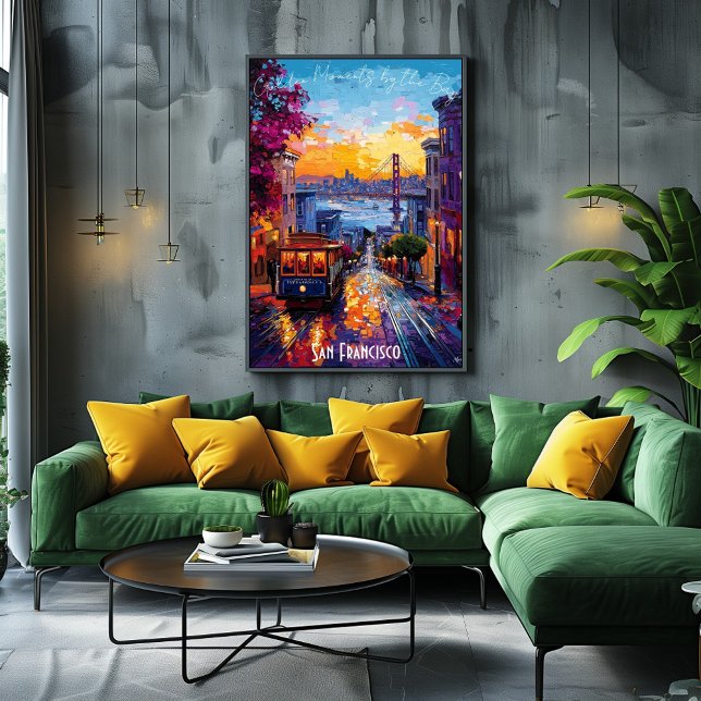 San Francisco Skyline Poster - Icônica Califórnia (Criador carregado)