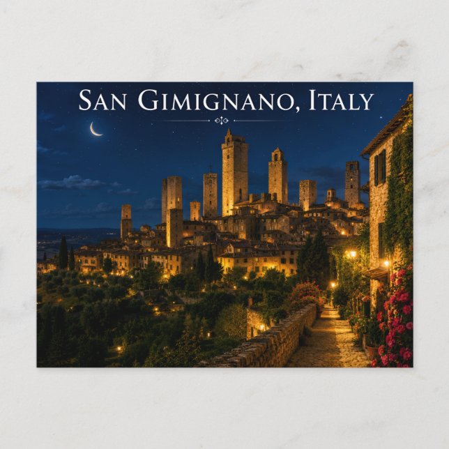 San Gimignano Cartão Postal Itália (Frente)