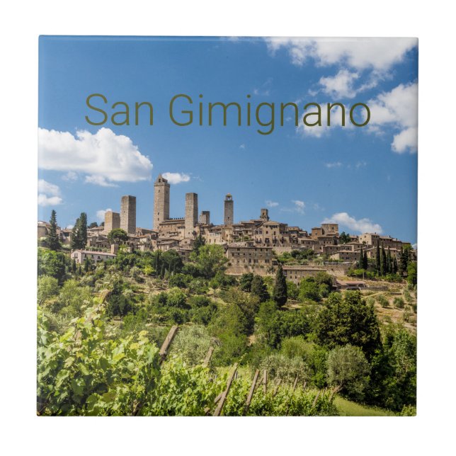 San Gimignano Toscânia Itália Panorama Souvenir (Frente)