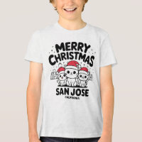 San Jose City California Feliz Natal Cats EUA