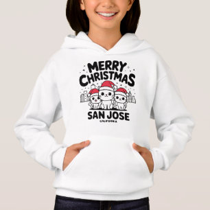 San Jose City California Feliz Natal Cats EUA