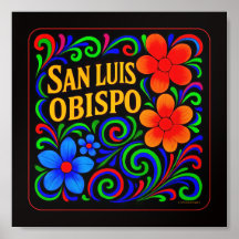 SAN LUIS OBISPO, ARTE DE PAREDE DA CALIFÓRNIA. SLO