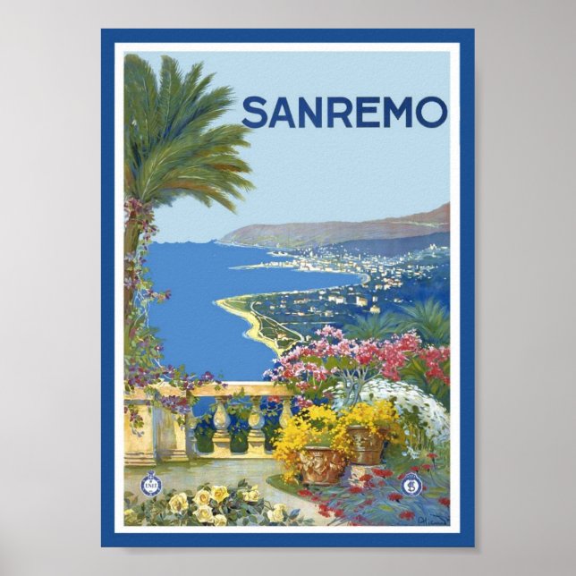 San Remo Itália Poster (Frente)