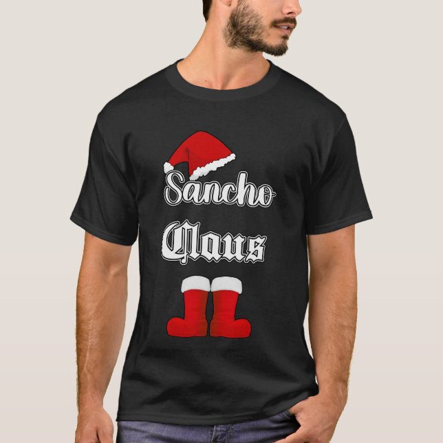Sancho Claus Engraçado Camisa de Natal (Frente)