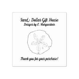 Sand Dollar Beach Business Obrigado Carimbo