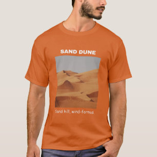 Sand Dune Geografia da Camisa T no Texas Orange