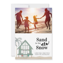 Sand é o novo cartão de Natal para fotos de neve