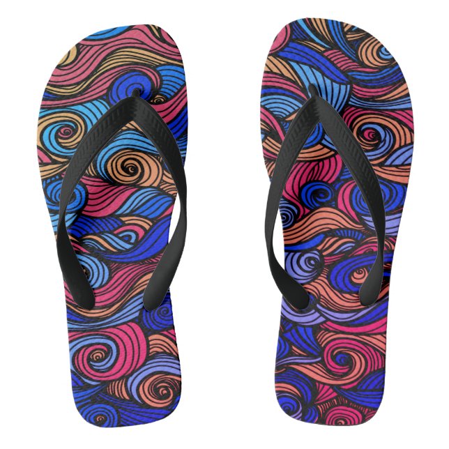Sandálias Color Wave Paisley (Pé da cama)
