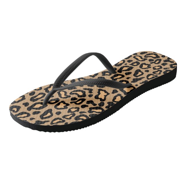 Sandálias de Chinelo com Estampa de Leopardo (Inclinado)