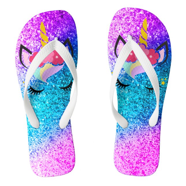 Sandálias personalizadas do flip-flop de Ombre (Pé da cama)