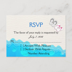 Sandals Wedding RSVP de Praia