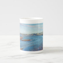 Sandbars do veado vermelho - caneca da porcelana