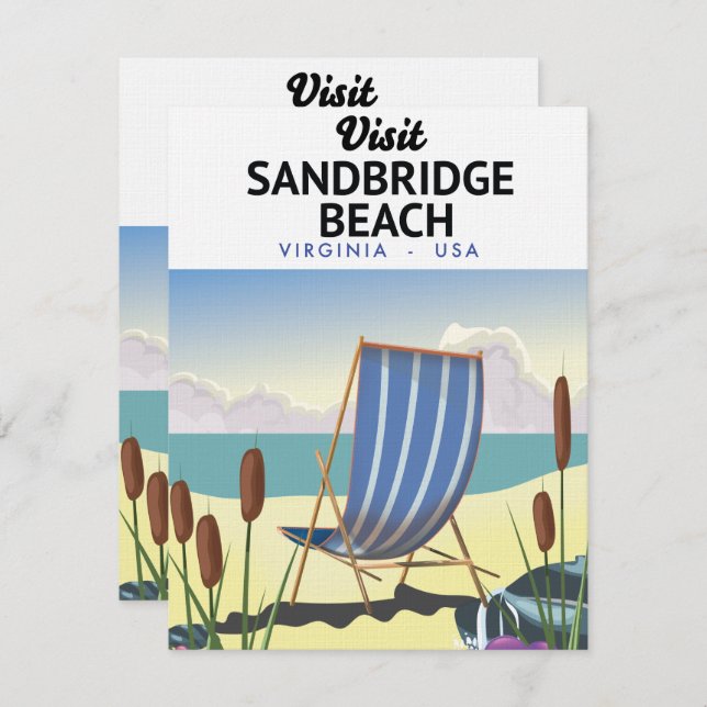 Sandbridge Beach Virginia USA, (Frente/Verso)