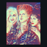 Sanderson Sisters Art Deco Impressão<br><div class="desc">Este é um impressão de arte 8x10 das irmãs Sanderson perfeito para qualquer fã de halloween.</div>
