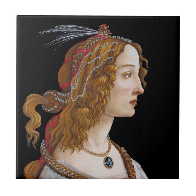 Sandro Botticelli - Retrato de Simonetta Vespucci (Frente)