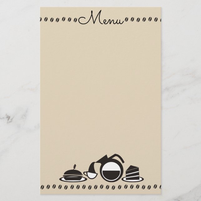 Sanduíche de café, bolo, almoço, papelão (Frente)