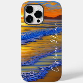 Sandy Beach Sunset com nome personalizado