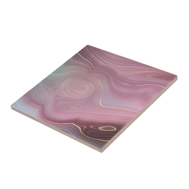 Sangria Strata | Moody Pink e Purple Luxe Agate (Lateral)