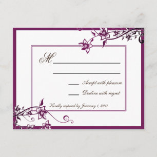 Sangria White Floral Blossom Resposta de Casamento