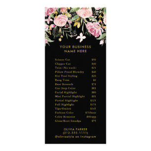 Sangue de Aquarela   Menu Serviço Lista de Preços 