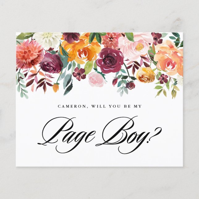 Sangue De Outono De Aquarela Você Será Meu Garoto  (Frente)