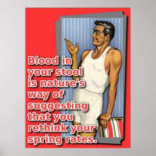 Sangue em seu poster do motocross da bicicleta da