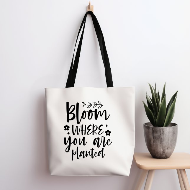 Sangue Onde Você Está Plantado Tote Bag (Criador carregado)