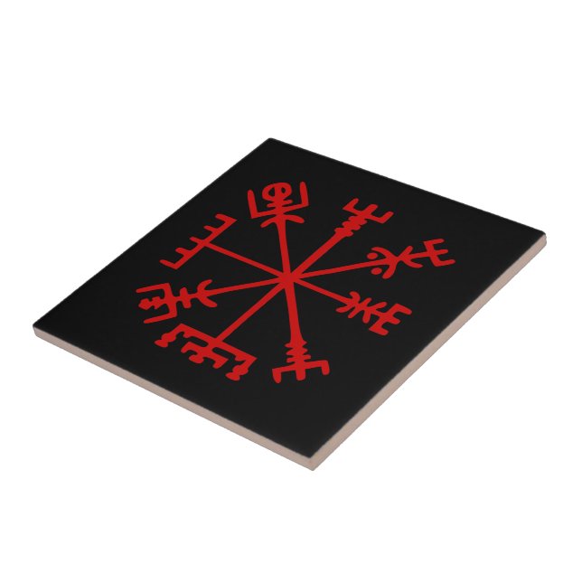 Sangue Red Vegvísir (Viking Compass) (Lateral)