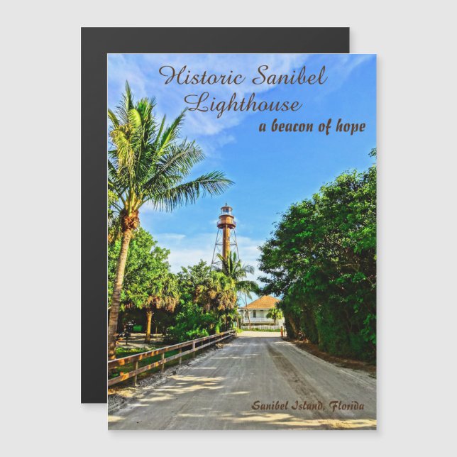 Sanibel Island Flórida Farol Beacon da Esperança (Frente/Verso)