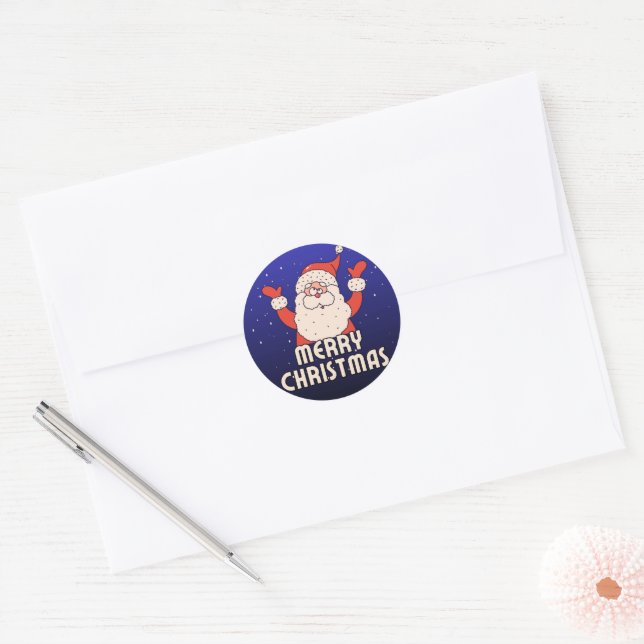 Santa & Árvore Mágica – Adesivos e Convites de Nat (Envelope)